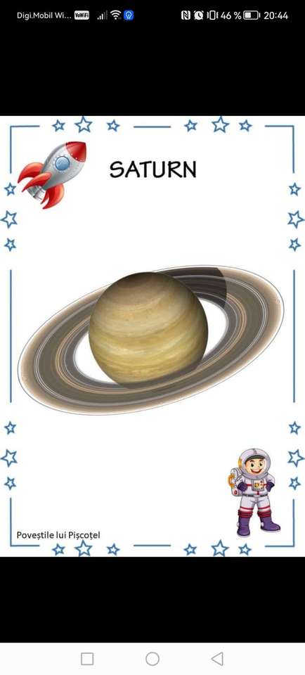 Hádanka Saturn skládačky online