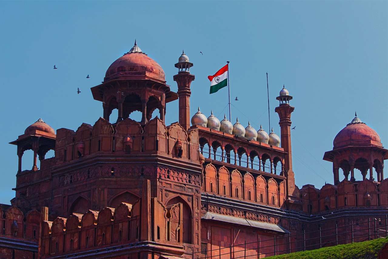 Vörös Fort Delhi India online puzzle
