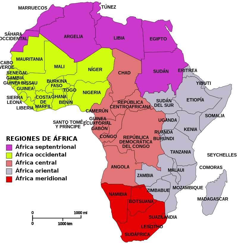 Paese dell'AFRICA puzzle online