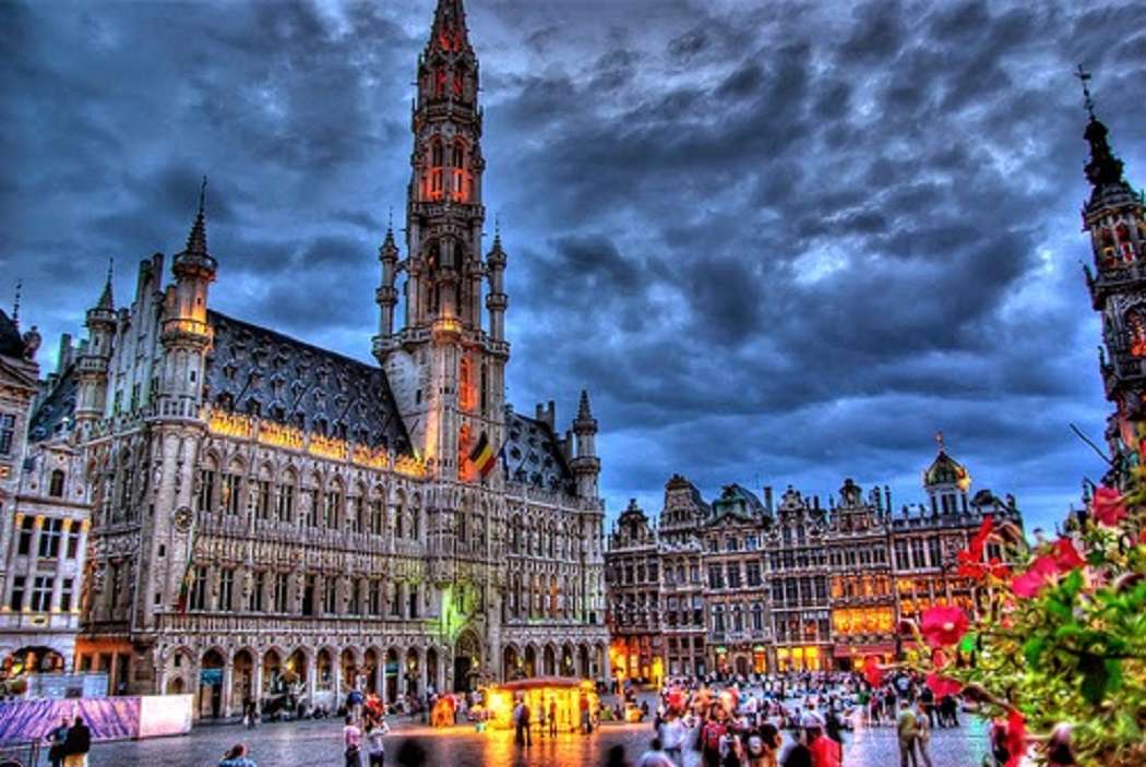 Bryssels stadshus - Belgien pussel på nätet