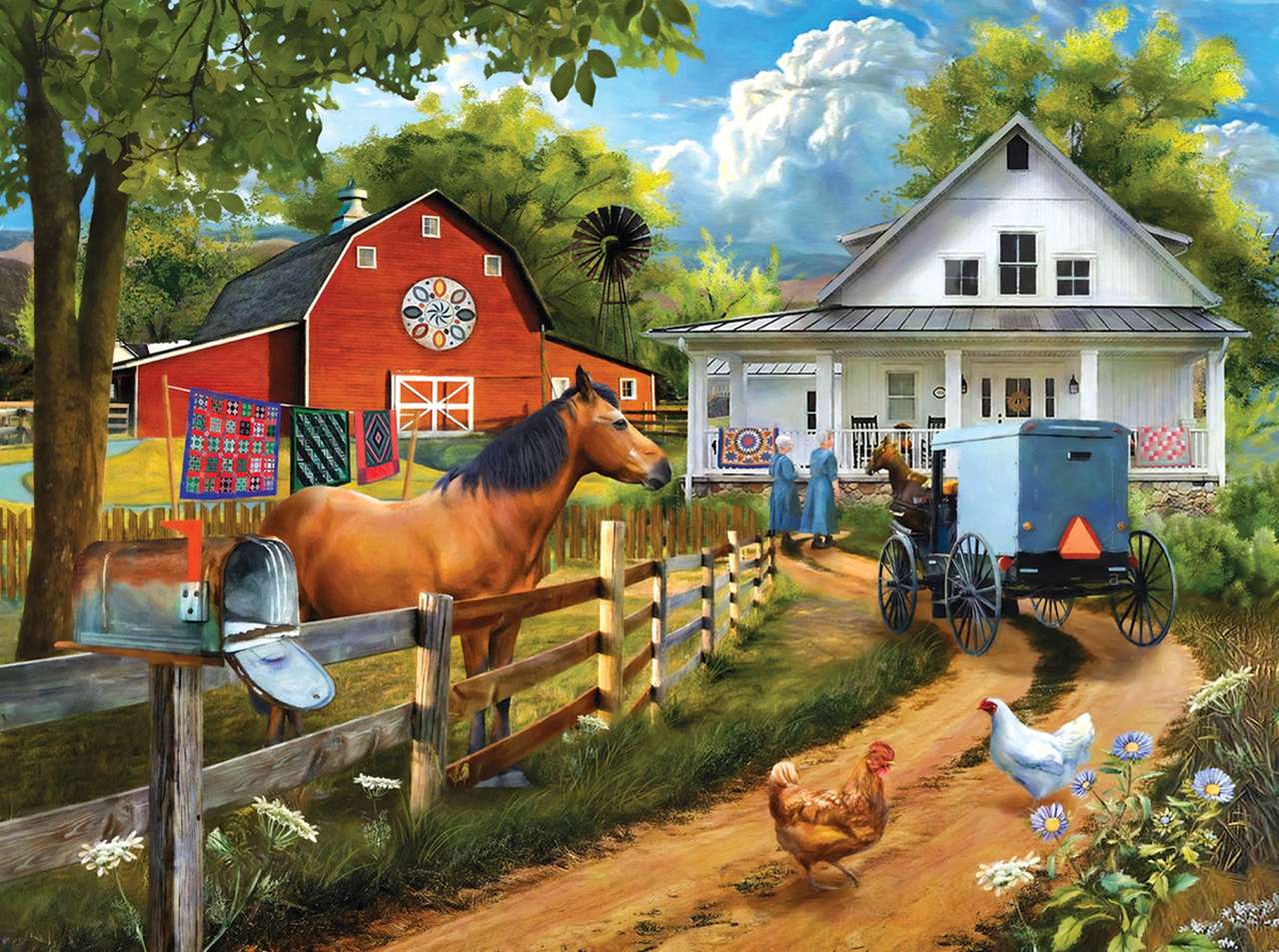 vida na fazenda Amish puzzle online