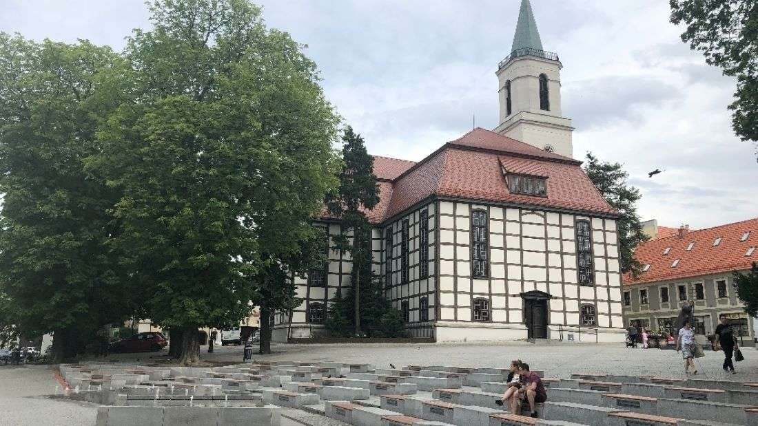 Grünberg stad i Polen pussel på nätet