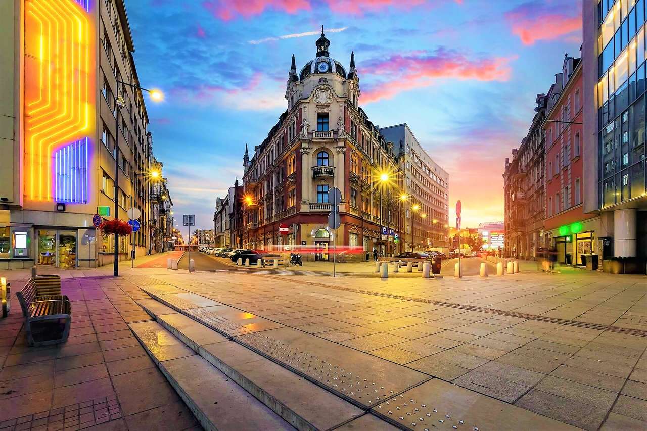 Katowice város Lengyelországban online puzzle