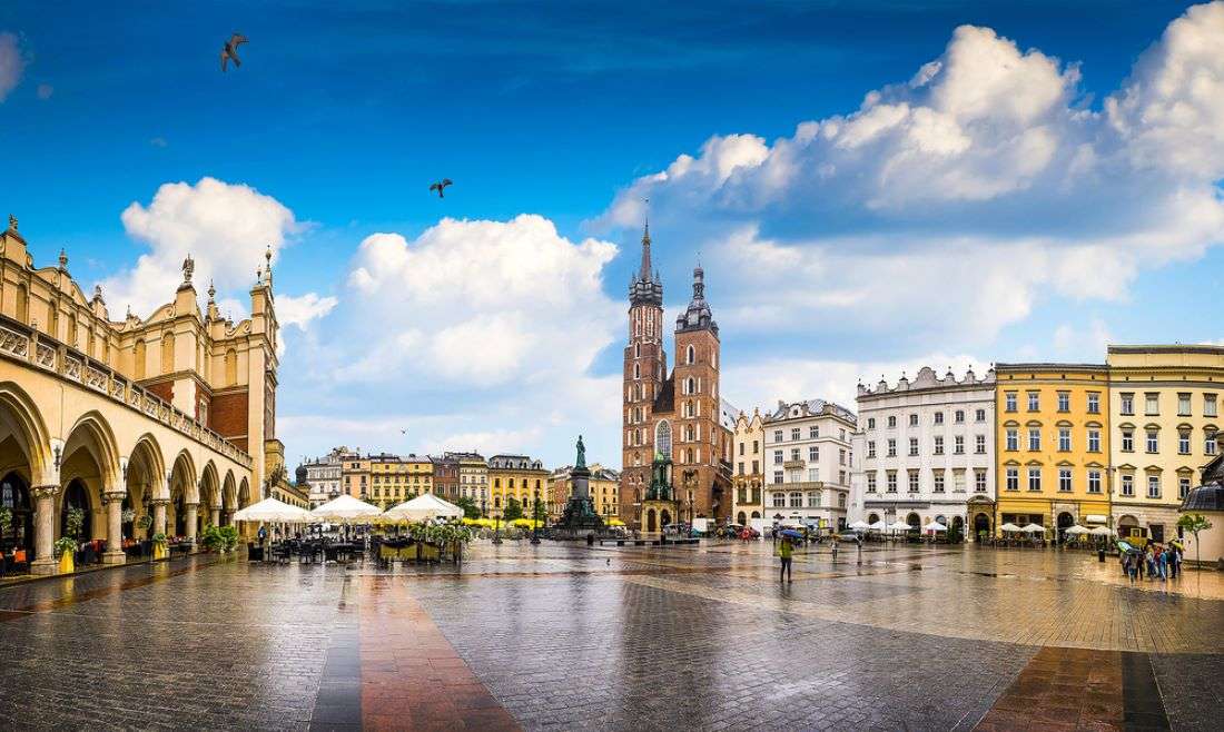 Katowice város Lengyelországban kirakós online