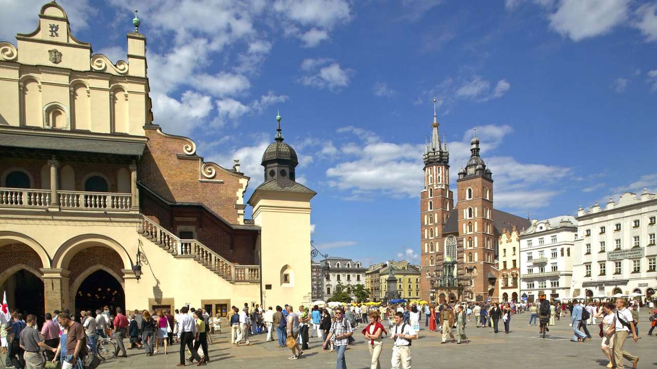 Orașul Cracovia din Polonia jigsaw puzzle online