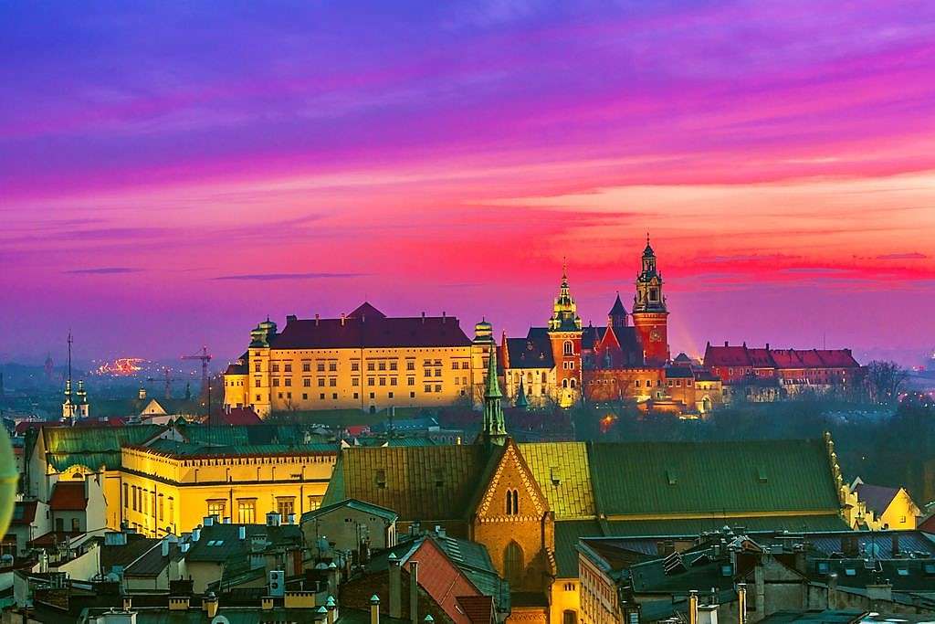 Stad Krakau in Polen legpuzzel online