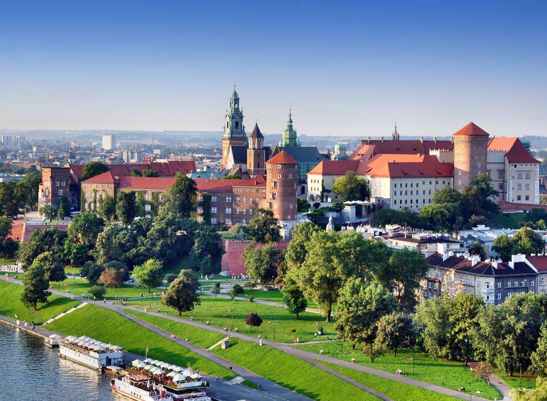 Krakkó város Lengyelországban kirakós online