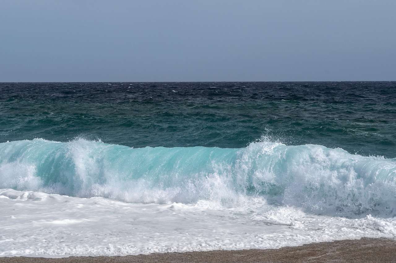Пляж Хвилі Море пазл онлайн