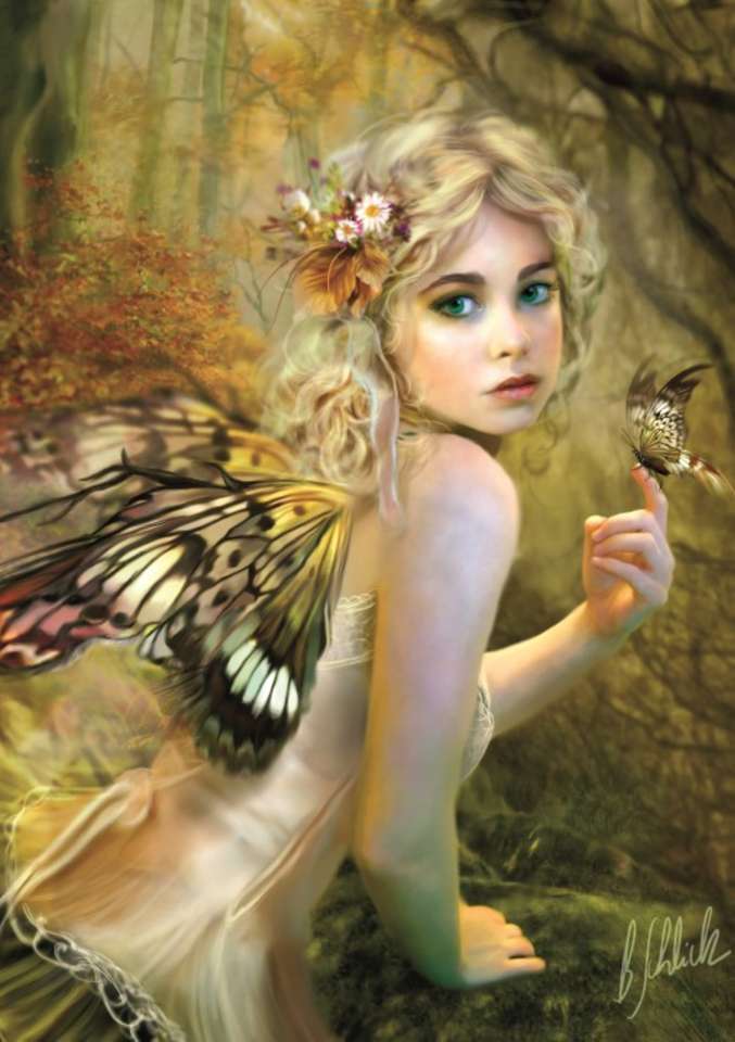 феята на пеперудата онлайн пъзел