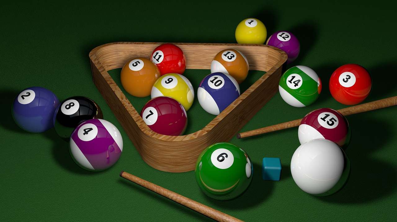 Billiard game - online puzzle