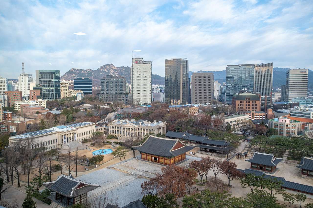 Stadt Hanok Seoul Online-Puzzle