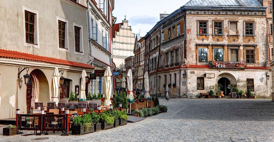 Staden Lublin i Polen pussel på nätet