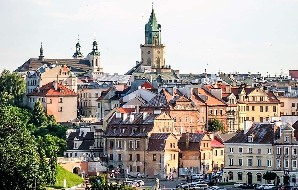 Staden Lublin i Polen pussel på nätet