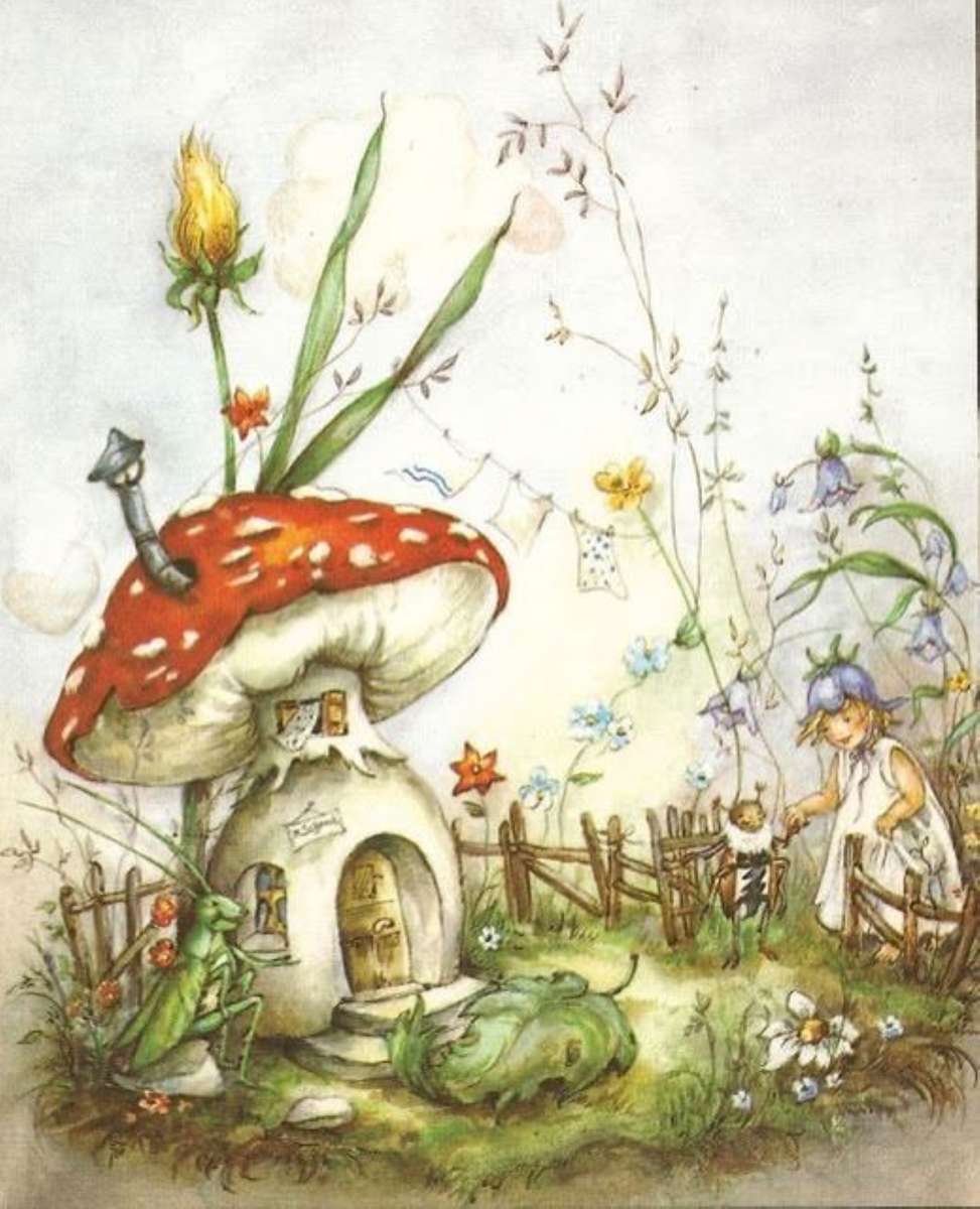 the little fairy visits the cicada and the ant jigsaw puzzle online