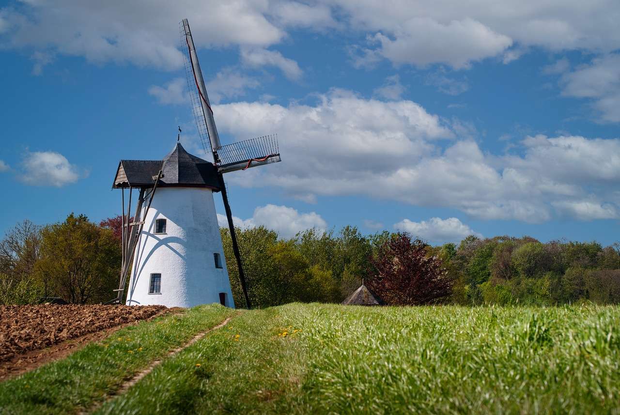 Белгийска вятърна мелница онлайн пъзел