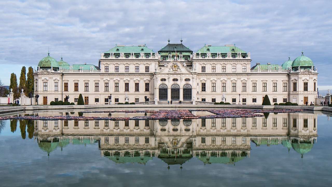 Castelul Belvedere Viena jigsaw puzzle online