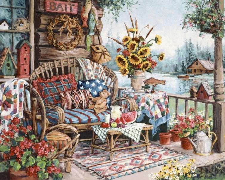 rest on the terrace jigsaw puzzle online