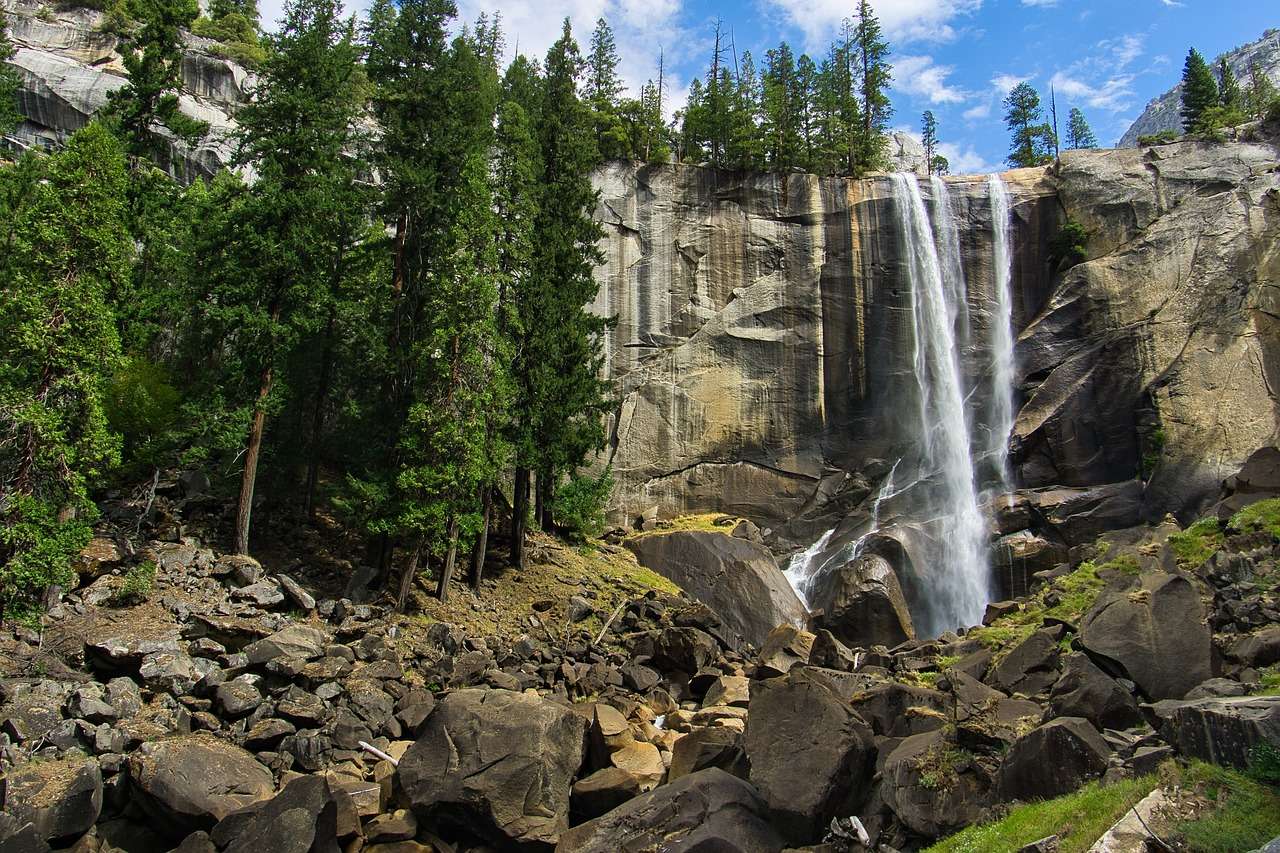 Водоспад Йосеміті пазл онлайн