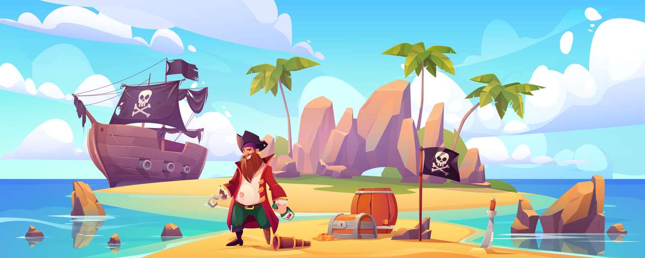 La isla pirata rompecabezas en línea