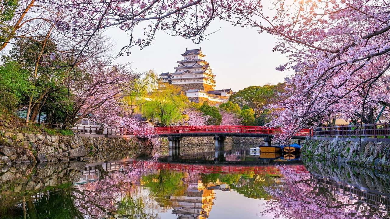 jaro v Japonsku skládačky online