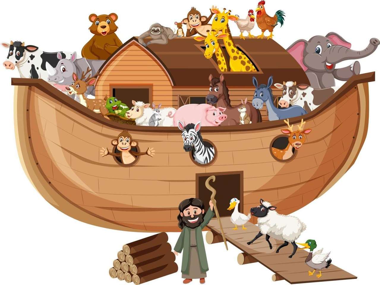 Arche de Noé puzzle en ligne