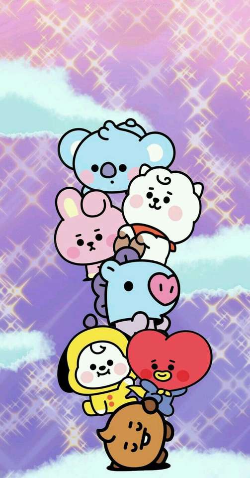 BT21 dynamisk pussel på nätet