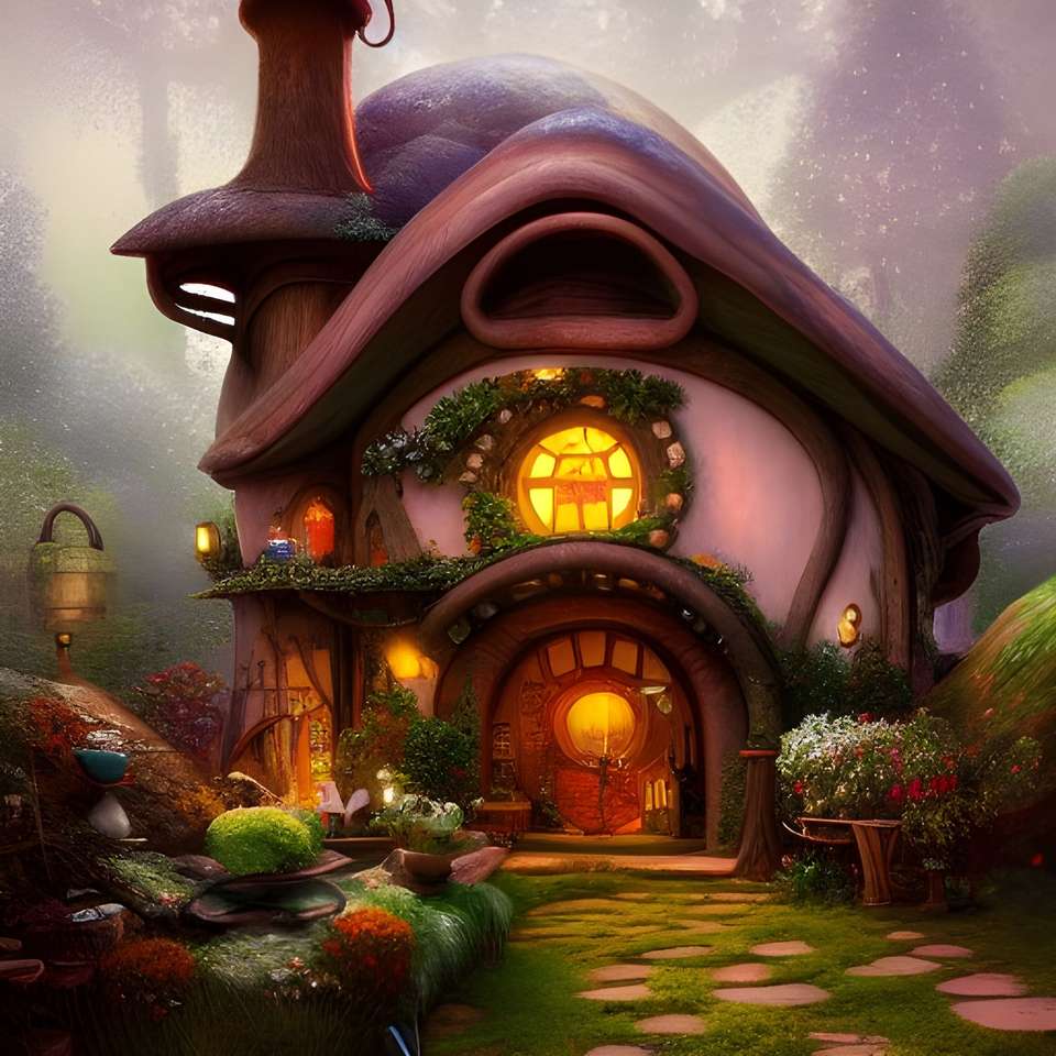 Сказочный дом пазл онлайн