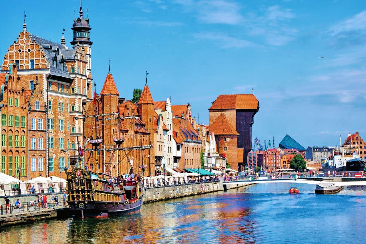 Gdansk Oude Haven Polen online puzzel