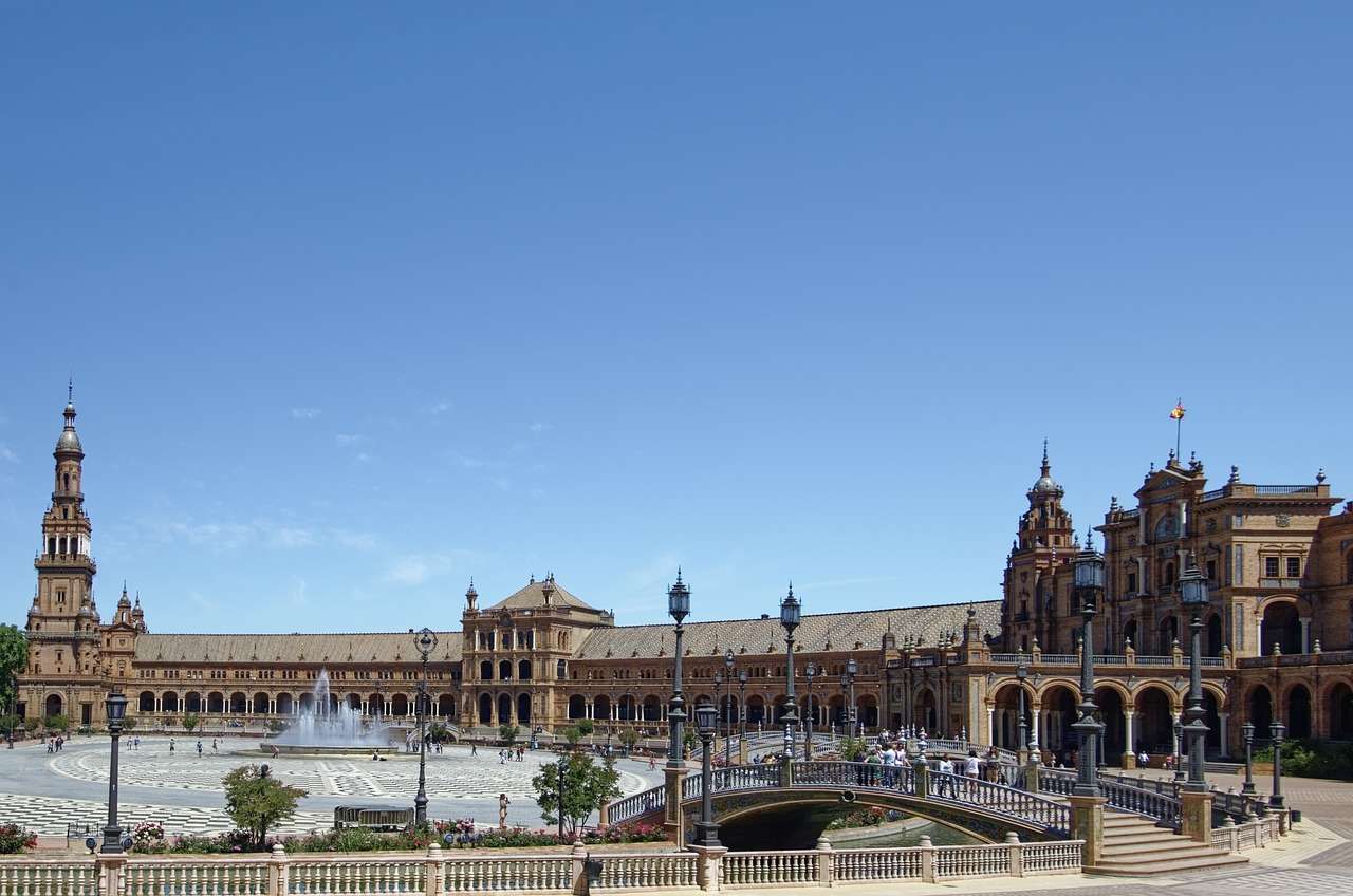 Sevillas historiska centrum pussel på nätet