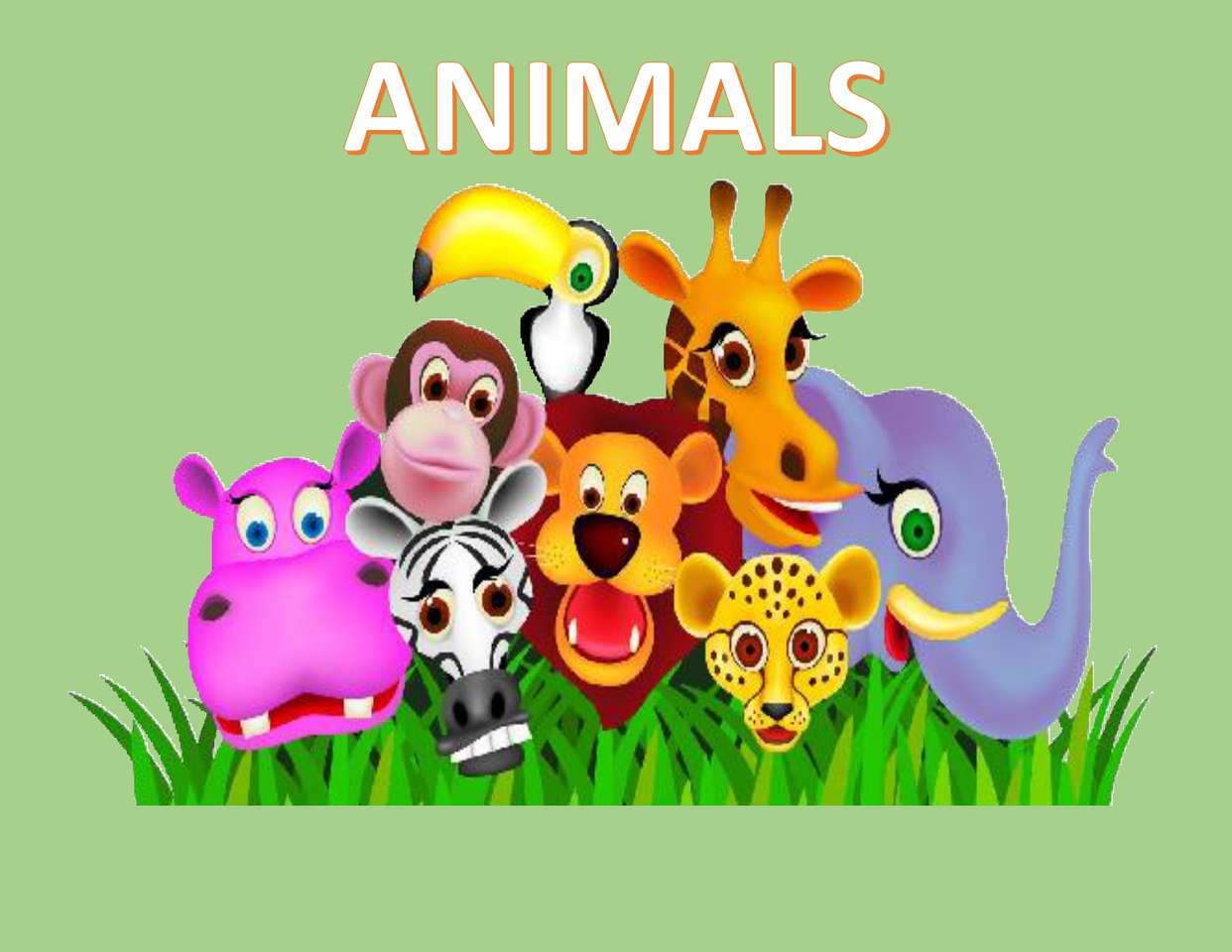 ANIMALI IN INGLESE puzzle online