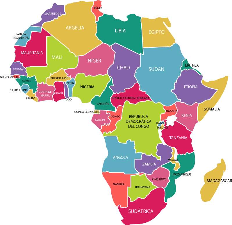 Continente Africano rompecabezas en línea