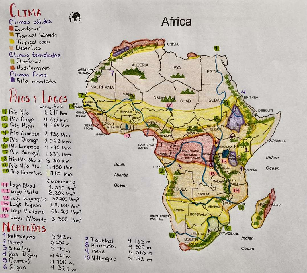 АФРИКАНСЬКИЙ КОНТИНЕНТ онлайн пазл