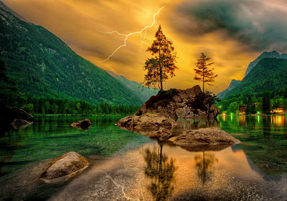 A storm is coming, a beautiful but angry sky jigsaw puzzle online