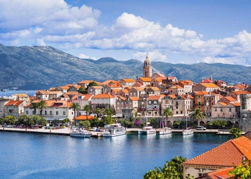 Побережье в Хорватии онлайн-пазл