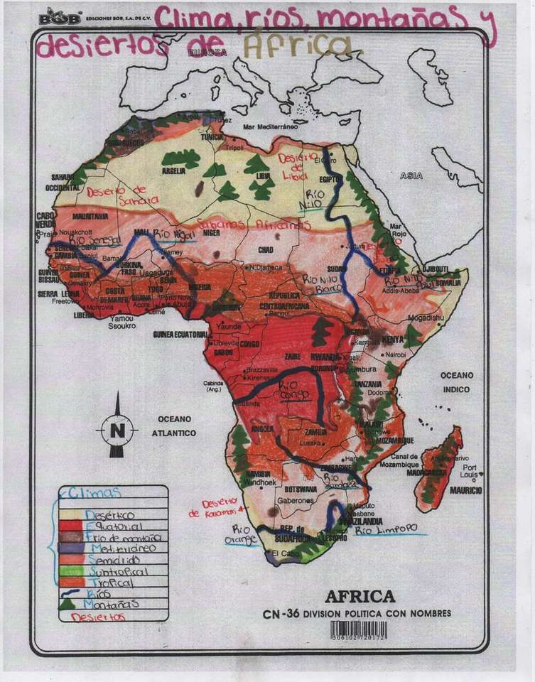 Afrique 1 puzzle en ligne
