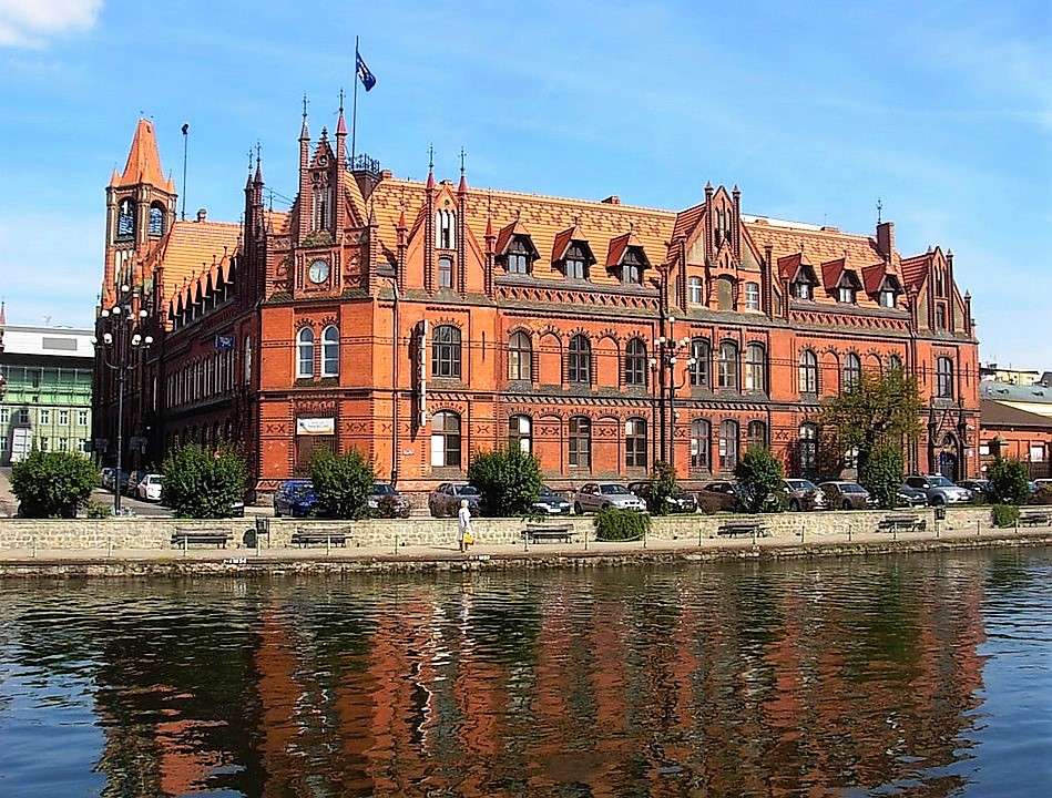 město Bydgoszcz v Polsku online puzzle
