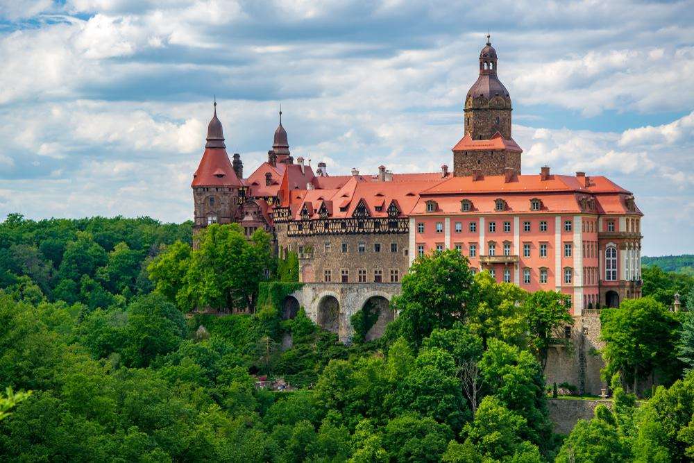 Castelul Fürstenstein din Polonia puzzle online