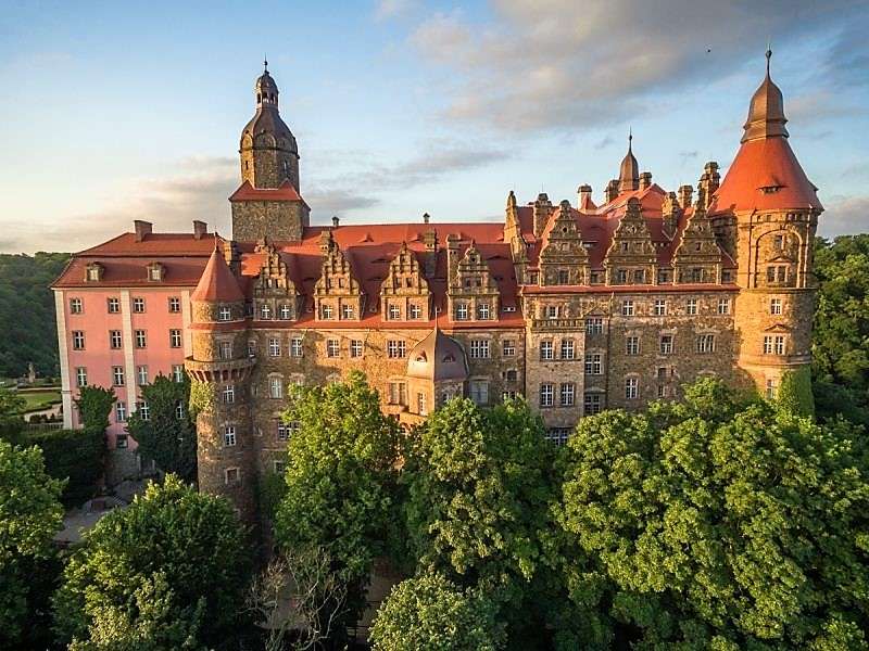 Castillo de Fürstenstein en Polonia rompecabezas en línea