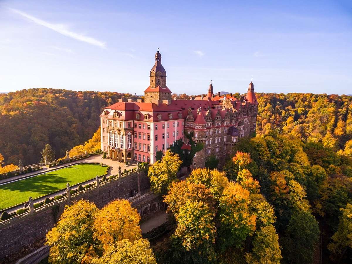 Замъкът Фюрстенщайн в Полша онлайн пъзел