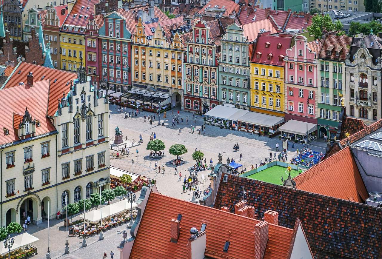 Град Вроцлав в Полша онлайн пъзел