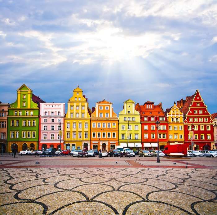 Město Wroclaw v Polsku online puzzle