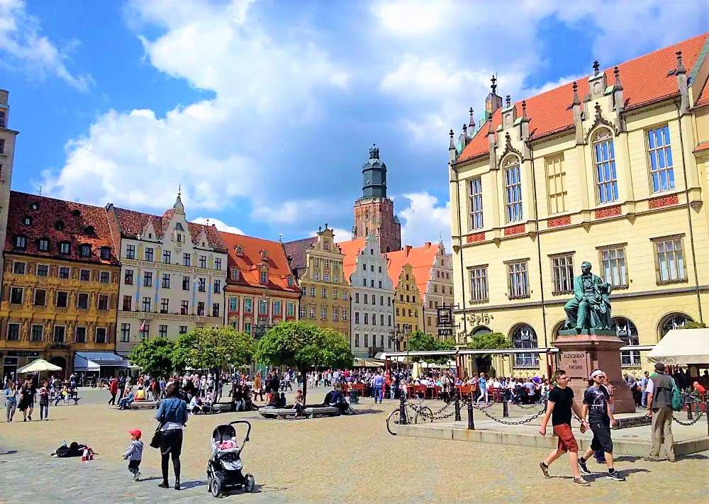 Місто Вроцлав у Польщі онлайн пазл
