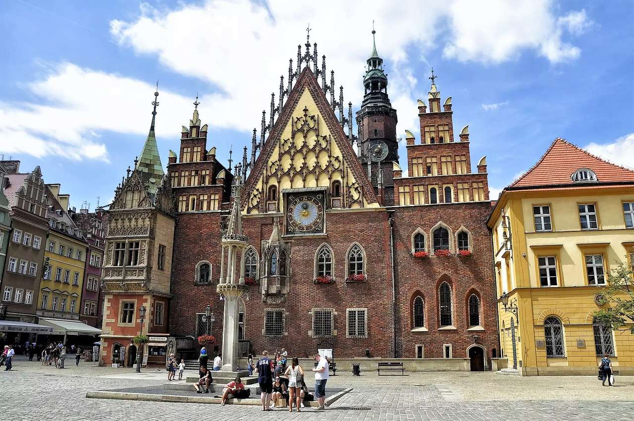 Wroclaw város Lengyelországban kirakós online