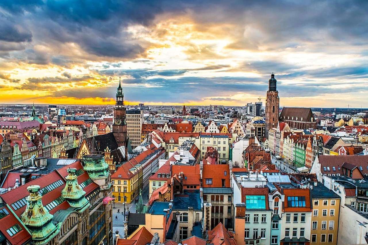 Stad Wroclaw in Polen legpuzzel online