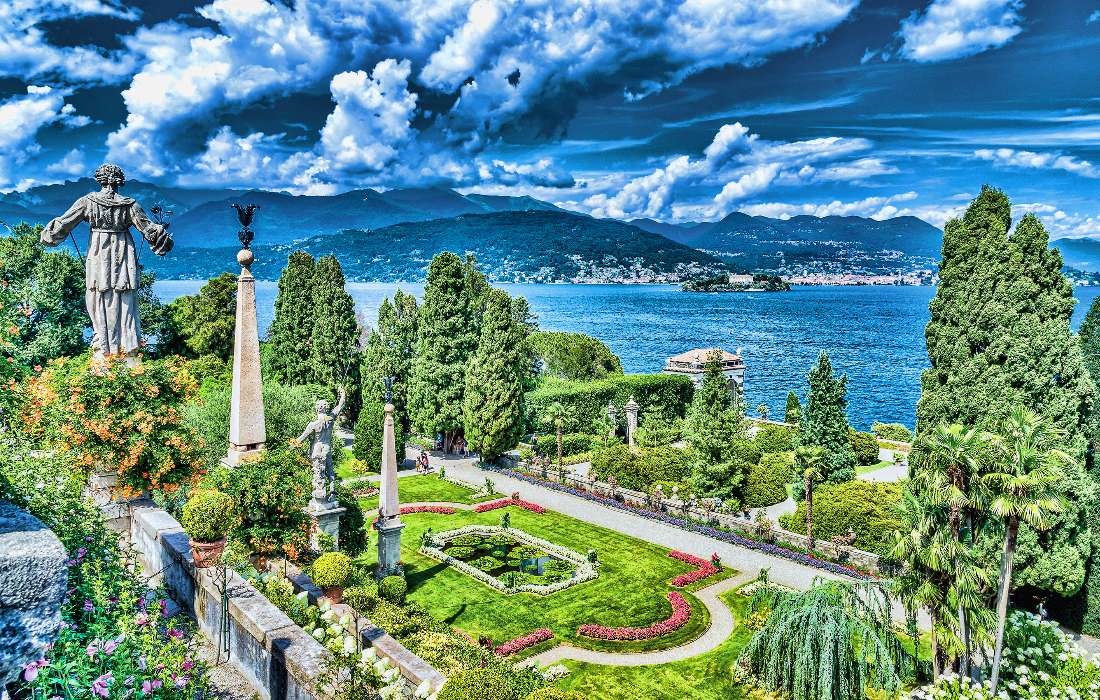 Isola Bella bellissima isola sul Lago Maggiore puzzle online