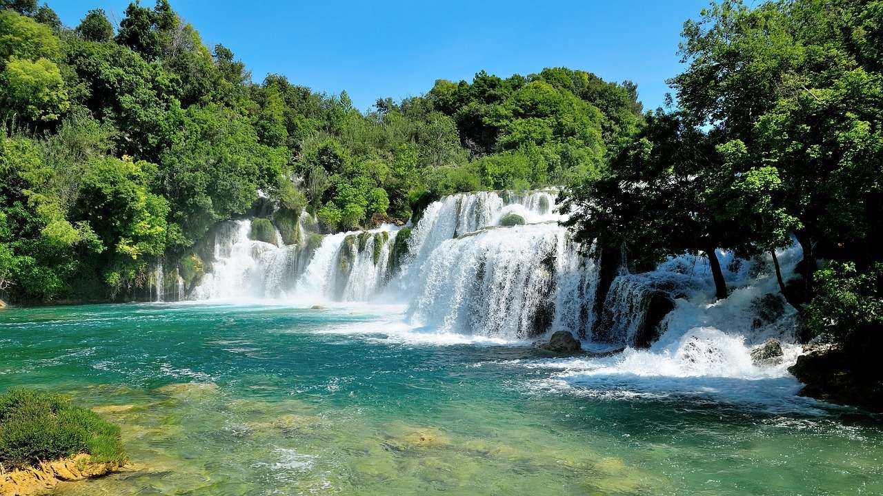 Krka Waterfall Croatia jigsaw puzzle online