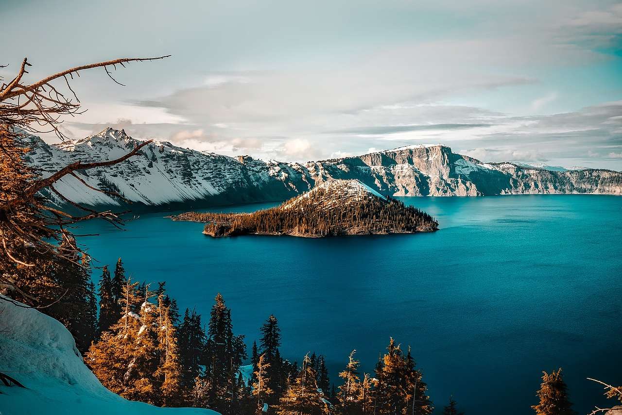 Il lago craterico dell'Oregon puzzle online