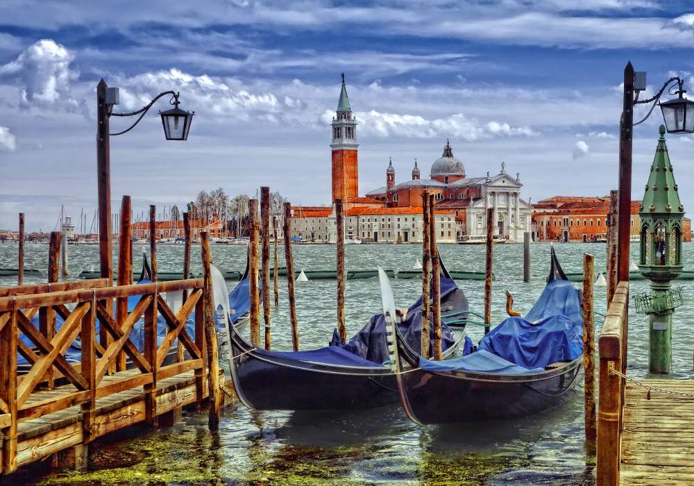 Olaszország Grand Canal, kilátással a bazilikára kirakós online