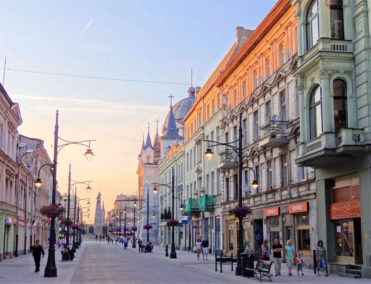 Centre-ville de Lodz en Pologne puzzle en ligne