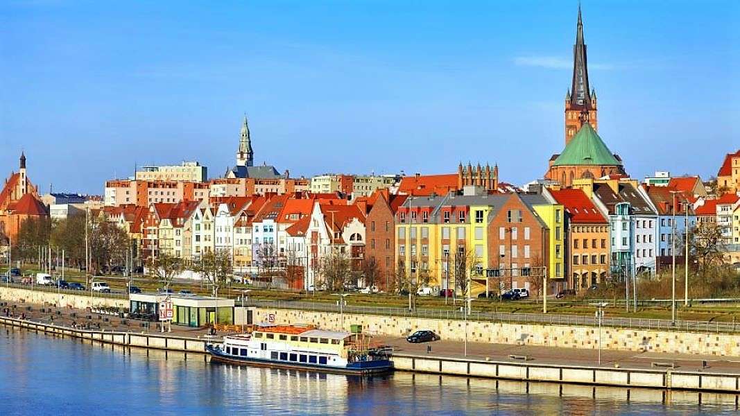 Staden Szczecin i Polen pussel på nätet